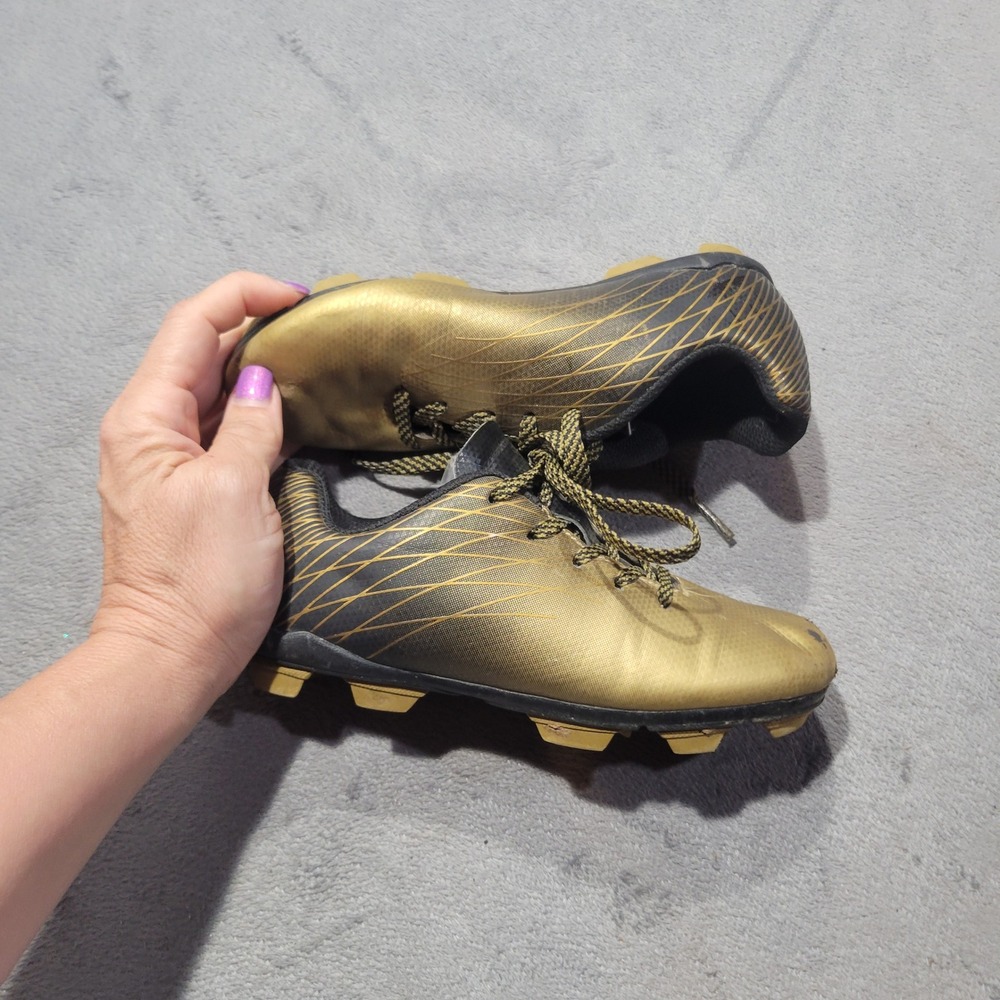 DSG Soccer Cleats Kids 12K Gold Black Youth Package Cleat‎ DSG-N3YSOJ2W Athletic